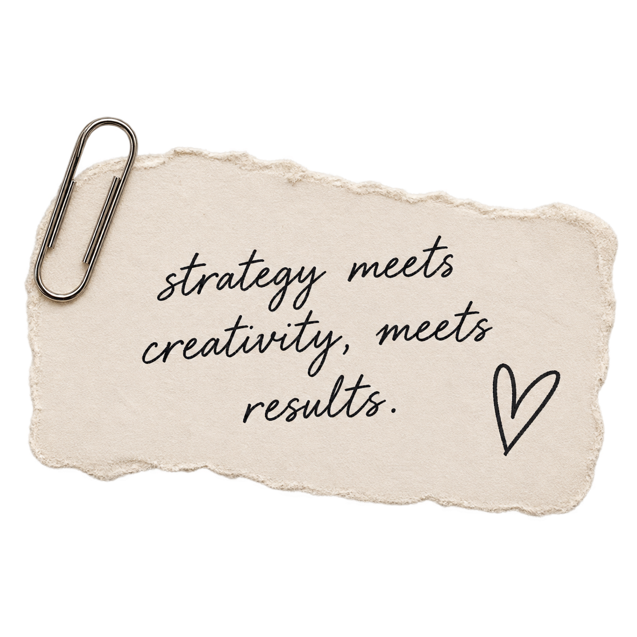 strategy meets creativity, meets results.
